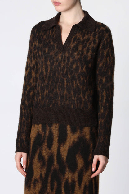 Roberto Collina Polo Animal Print