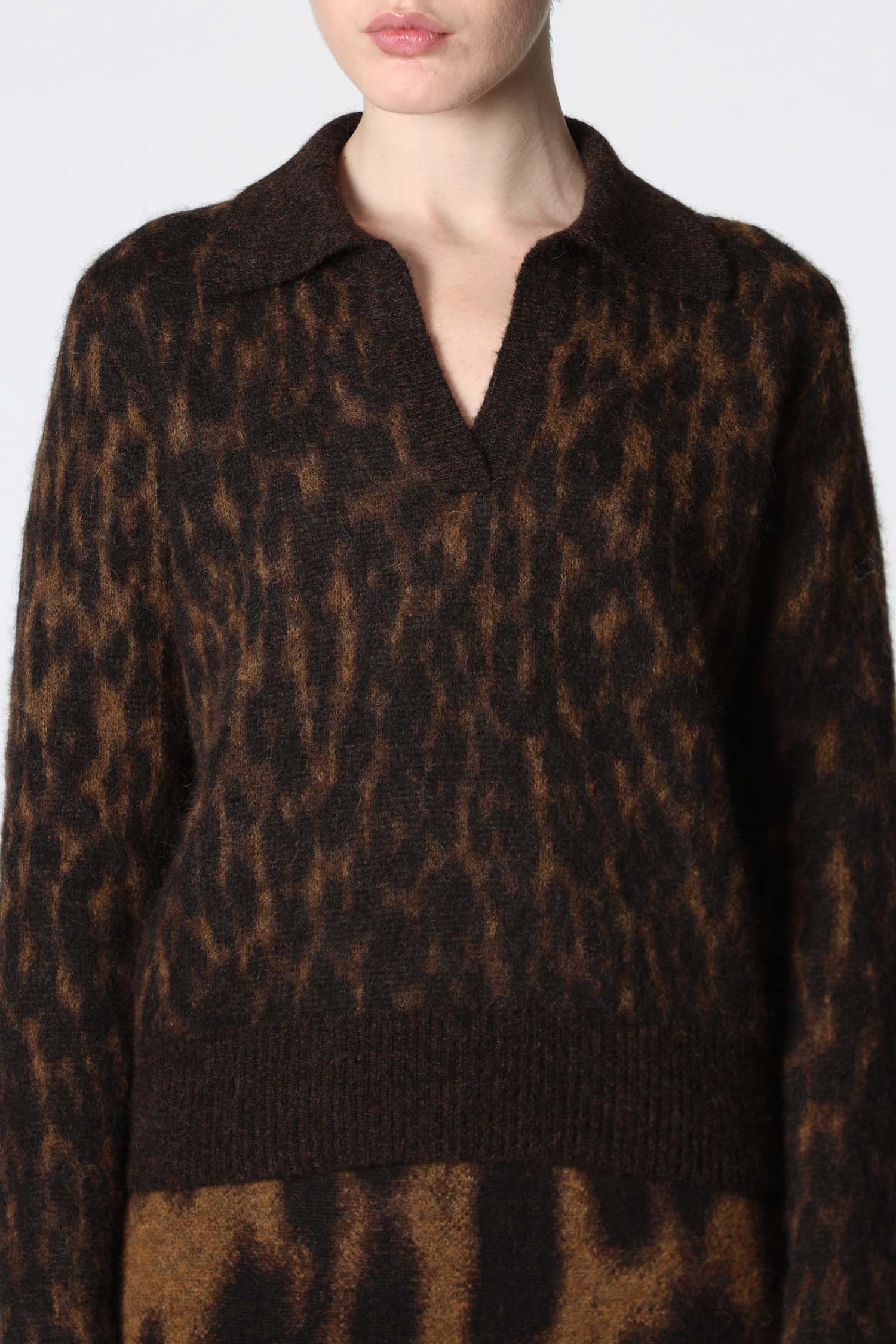 Roberto Collina Polo Animal Print
