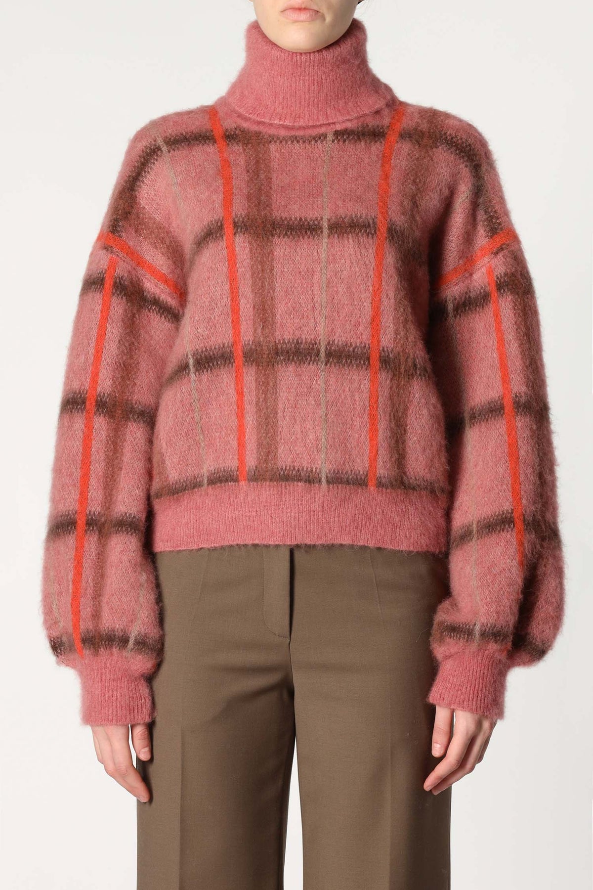 Roberto Collina Checked Turtleneck