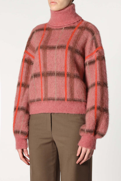 Roberto Collina Checked Turtleneck
