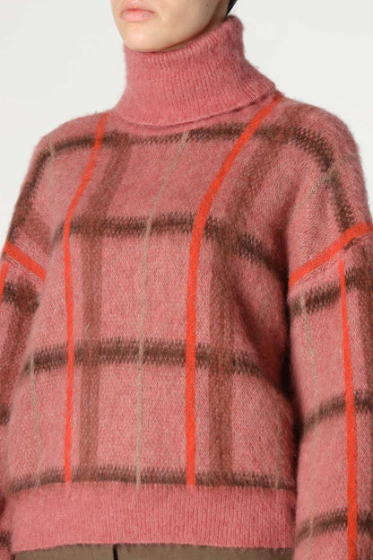 Roberto Collina Checked Turtleneck