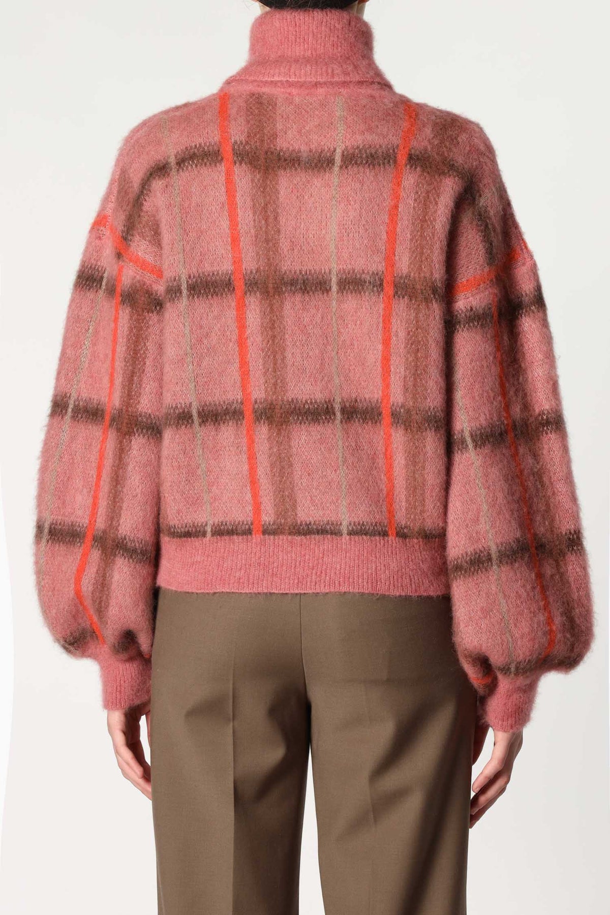 Roberto Collina Checked Turtleneck