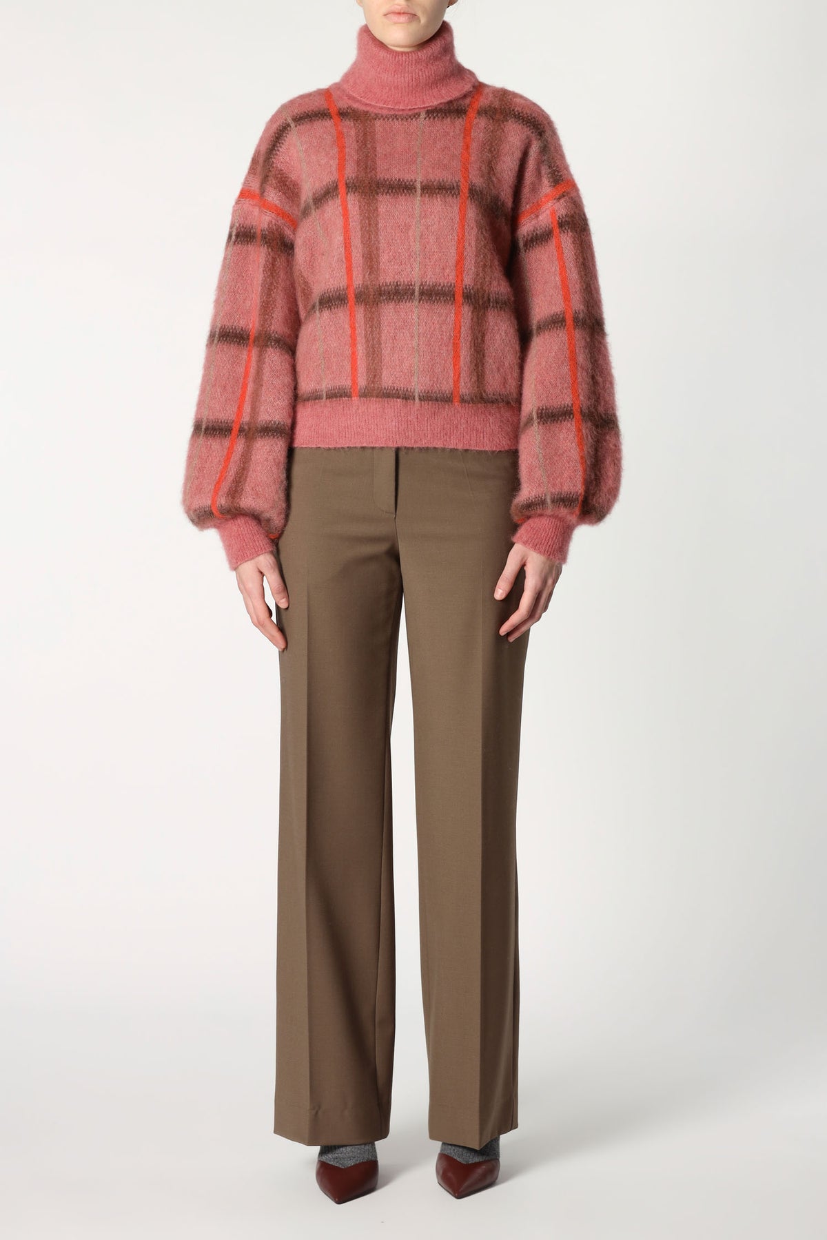 Roberto Collina Checked Turtleneck