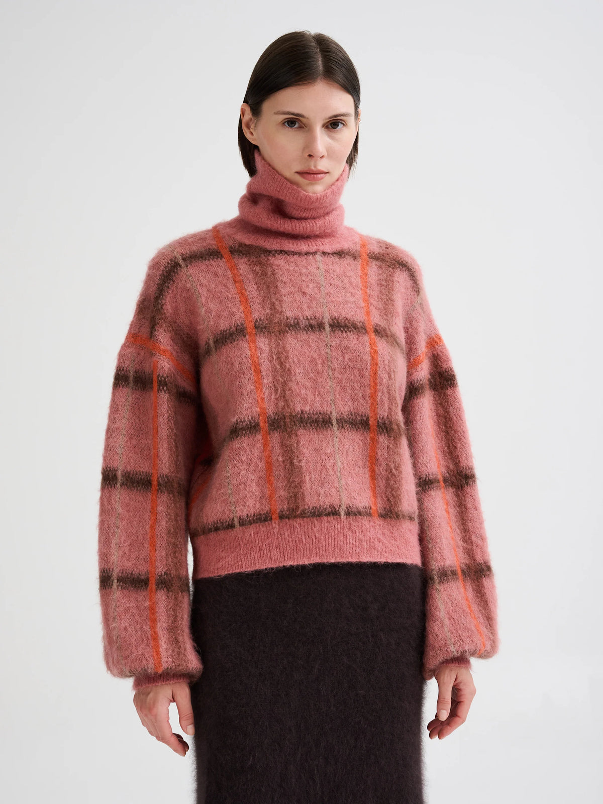 Roberto Collina Geometric Jacquard Turtleneck