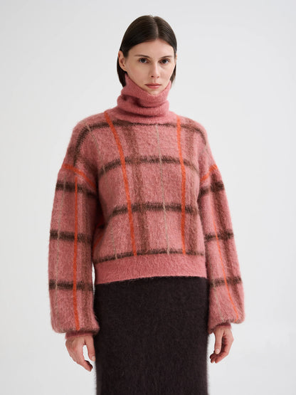 Roberto Collina Geometric Jacquard Turtleneck