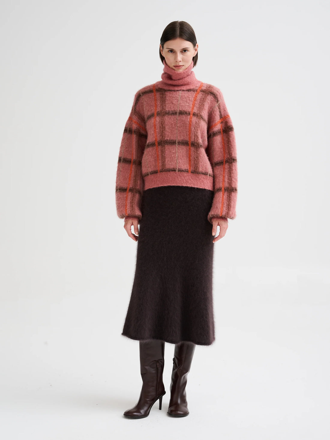 Roberto Collina Geometric Jacquard Turtleneck