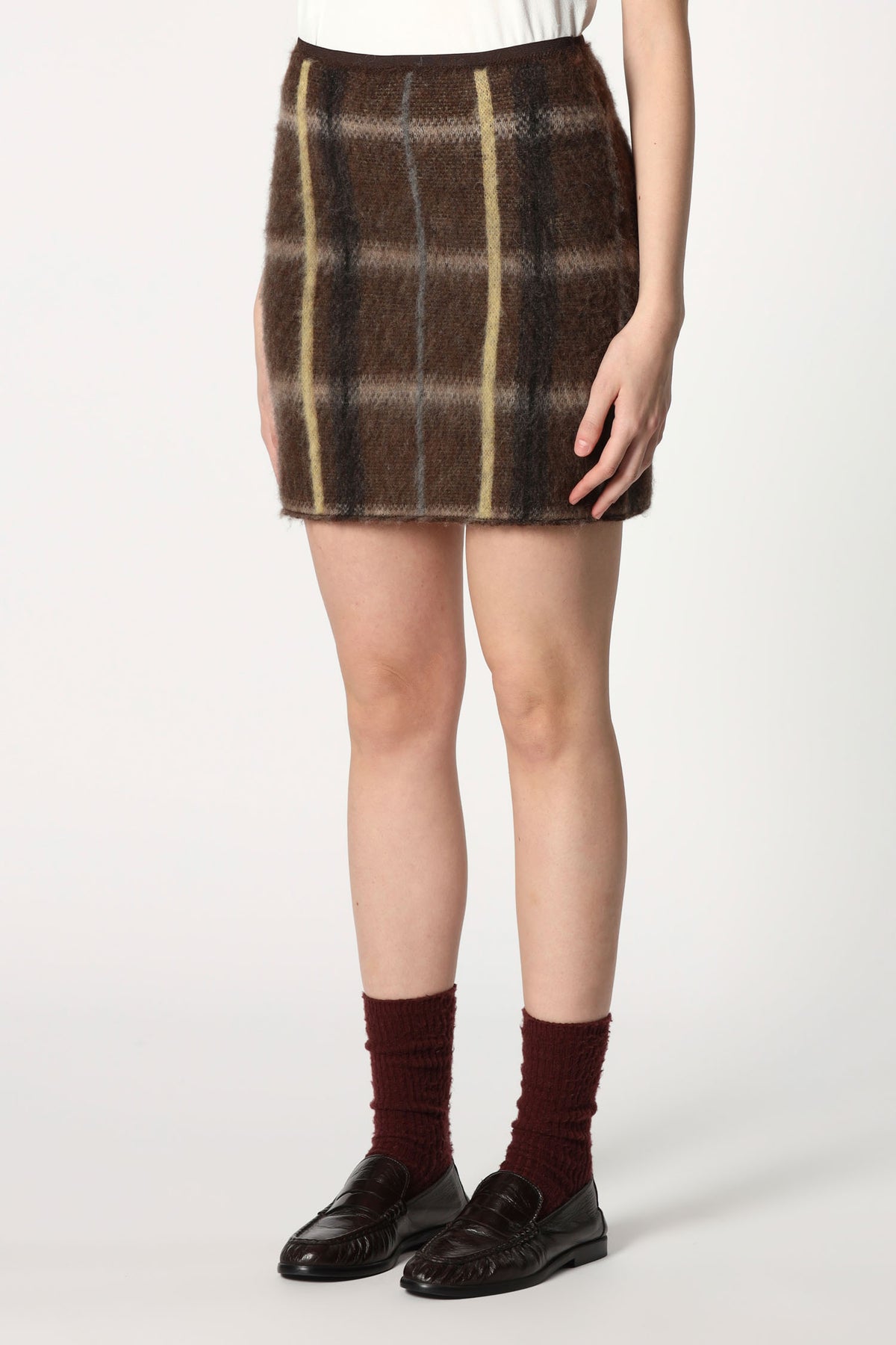 Roberto Collina Checked Mini Skirt