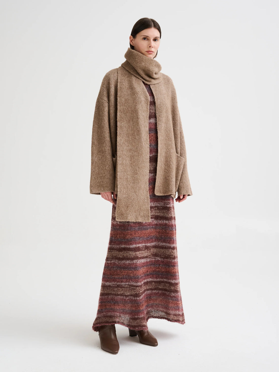 Roberto Collina Short Coat Scarf