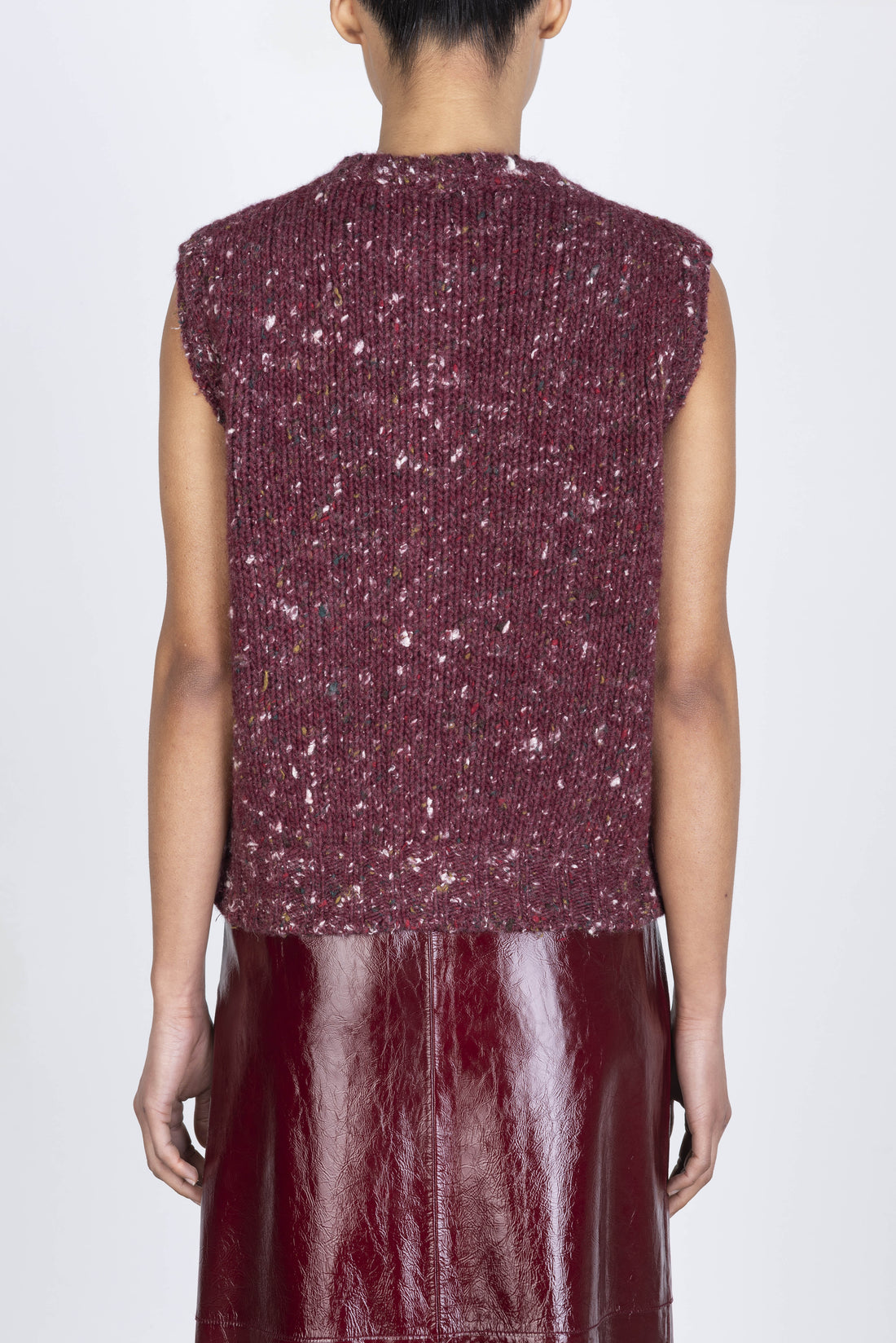 Alysi Knitted Tweed Vest