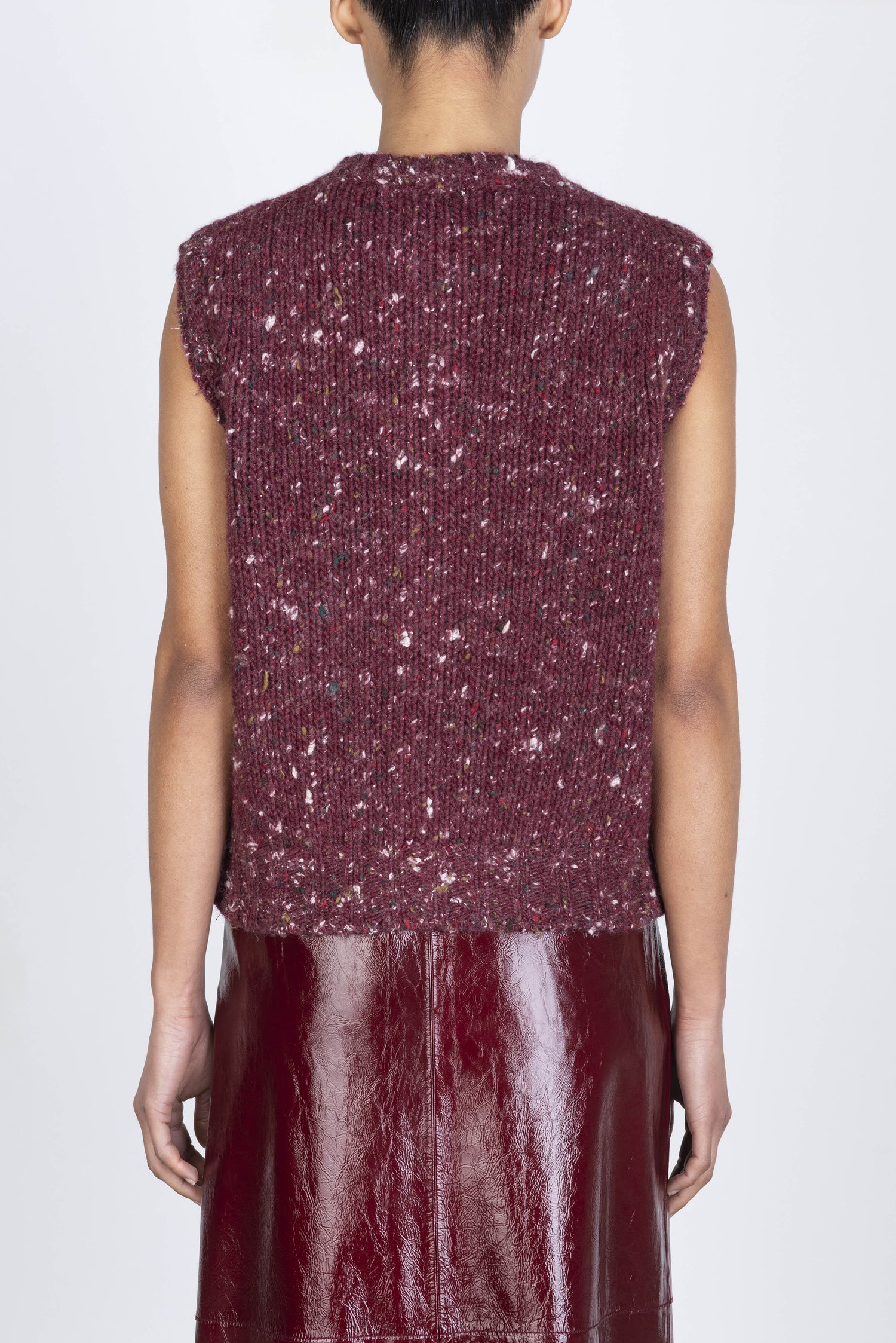 Alysi Knitted Tweed Vest