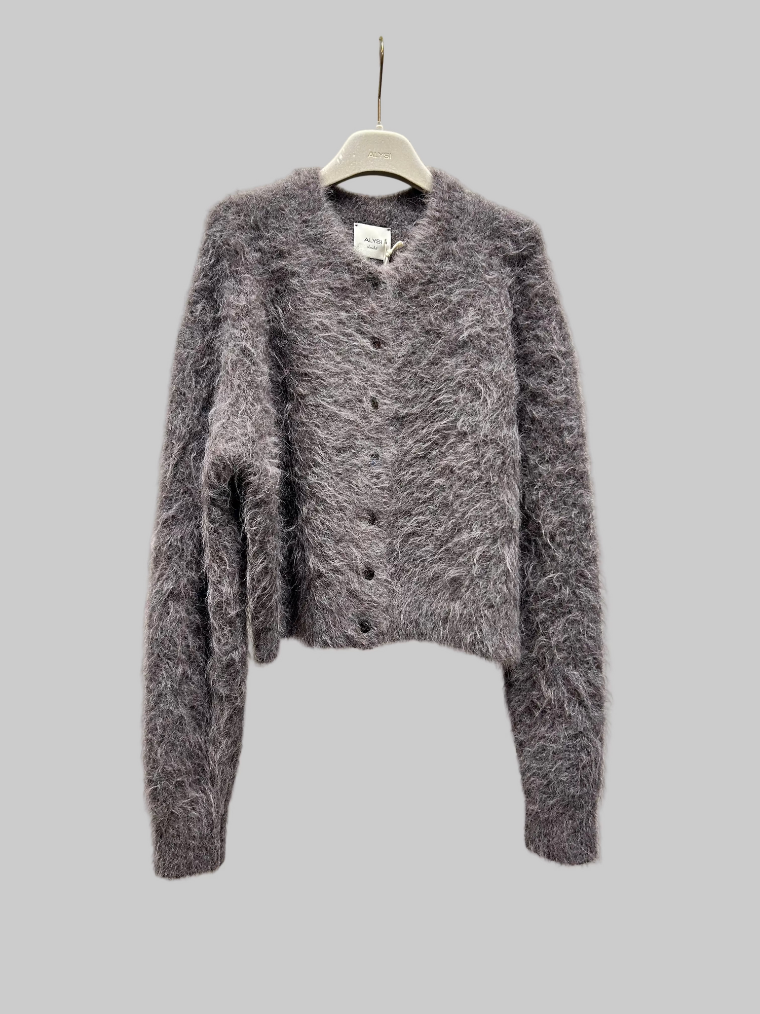 Alysi Brushed Crop Cardigan