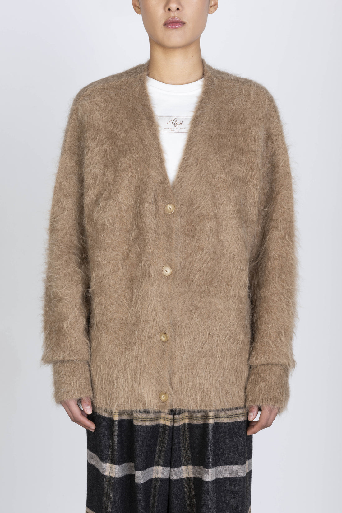 Alysi Brushed Oversized Cardigan