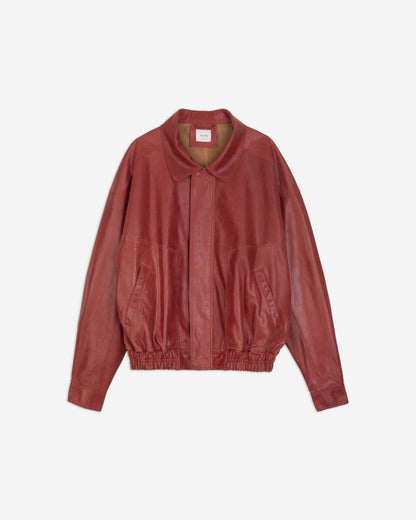 Alysi Heavy Leather Bomber Jacket