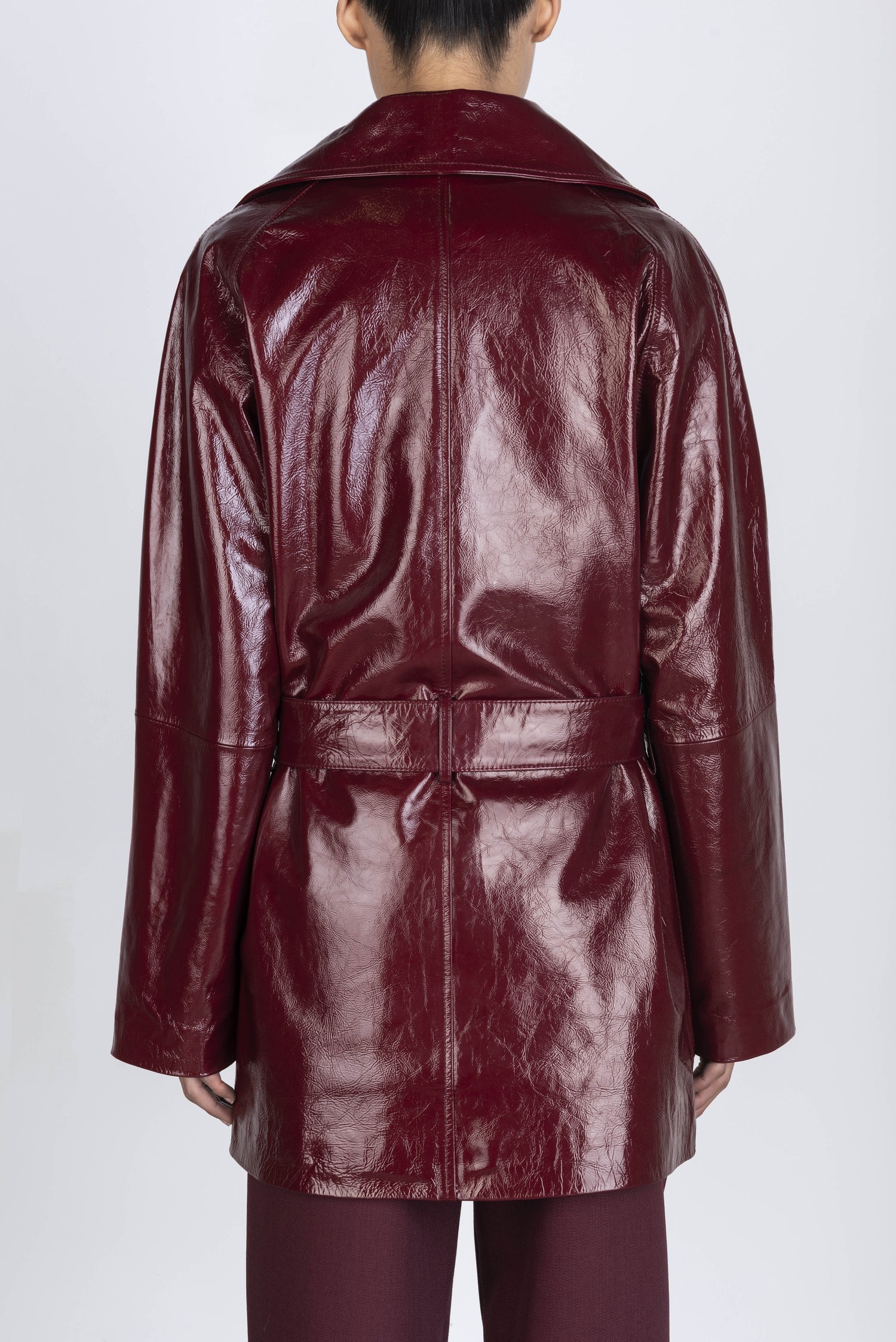 Alysi Patent Leather Coat