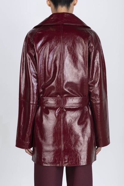 Alysi Patent Leather Coat