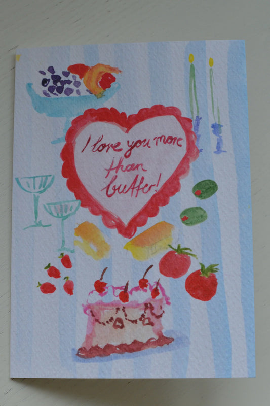 Family Affairs More Than Butter greeting card