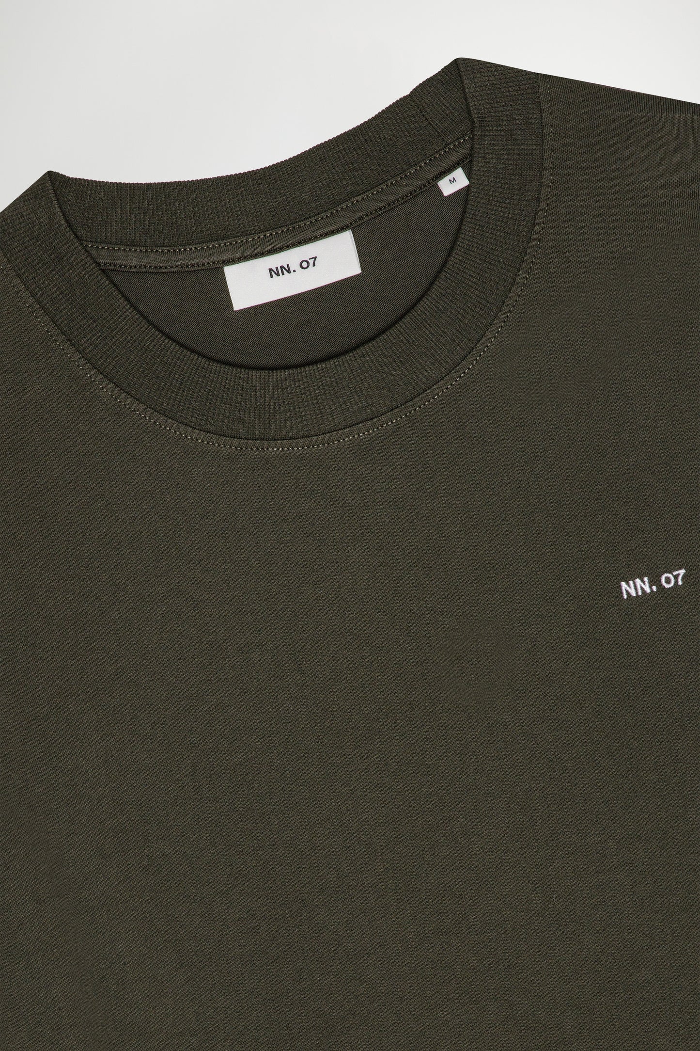 NN07 Adam EMB T-shirt 3209-354 Dark Army