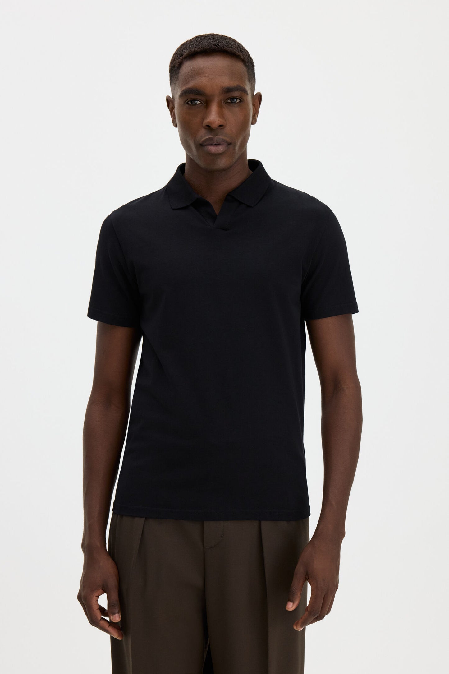 Filippa K Stretch Cotton Polo T-Shirt