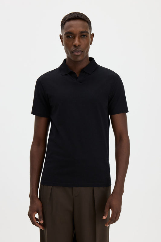 Filippa K Stretch Cotton Polo T-Shirt