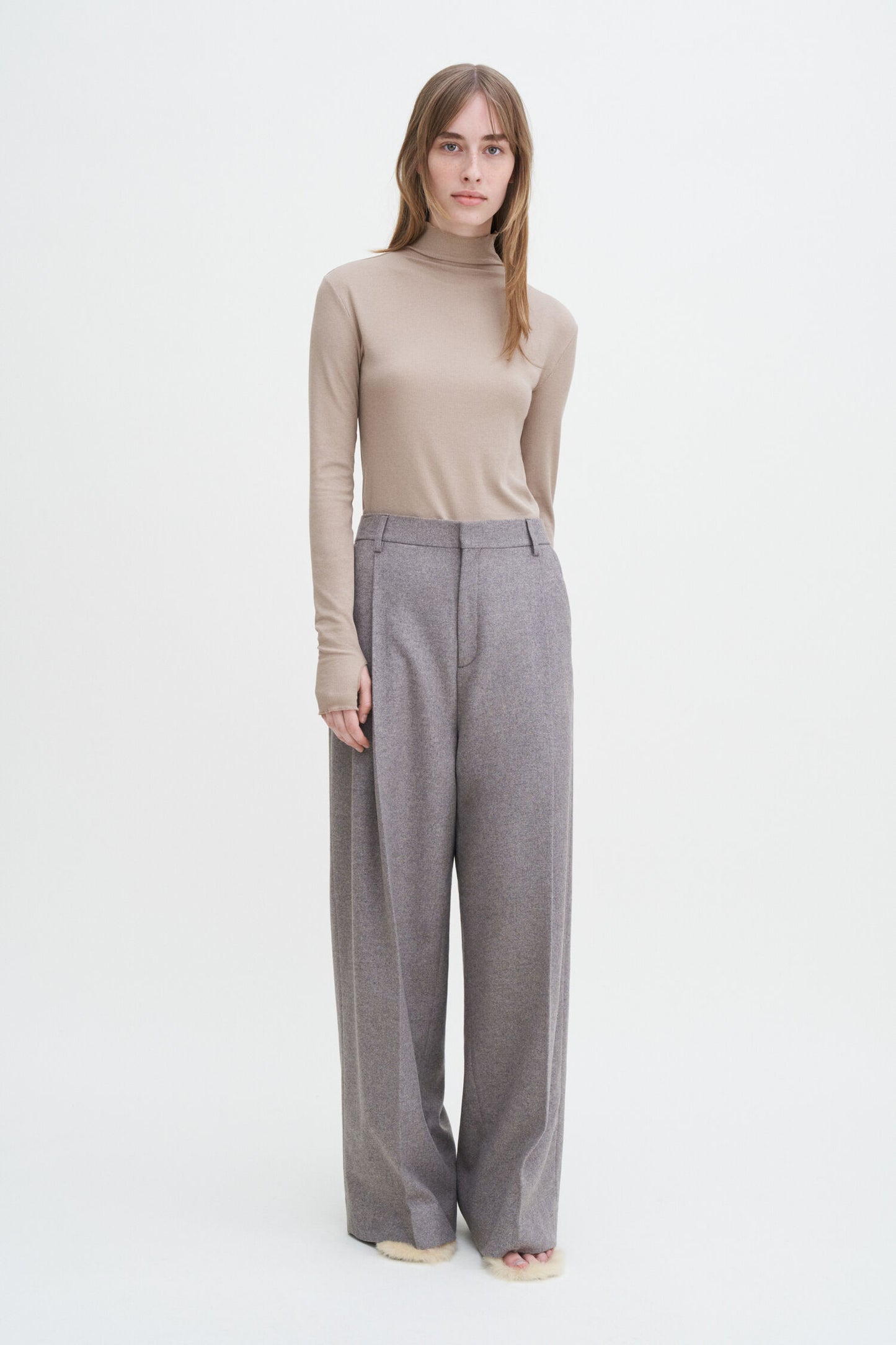 Filippa K Rib Mock Neck Top 28976