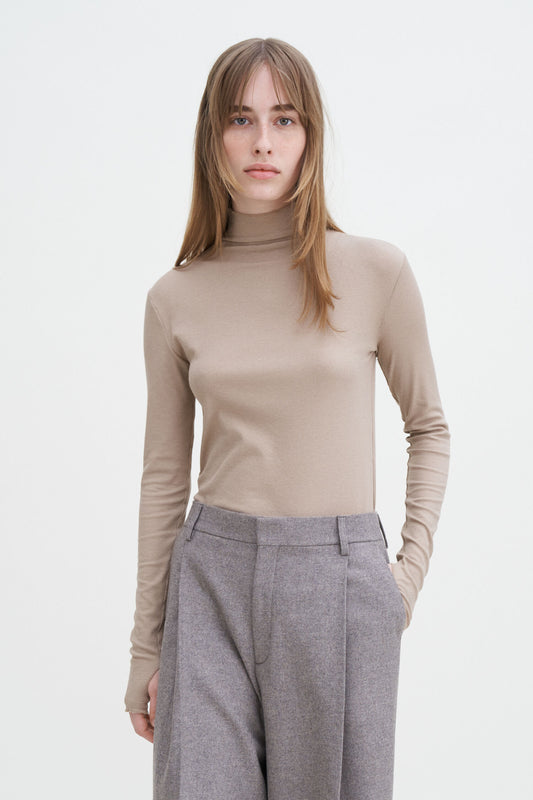 Filippa K Rib Mock Neck Top 28976