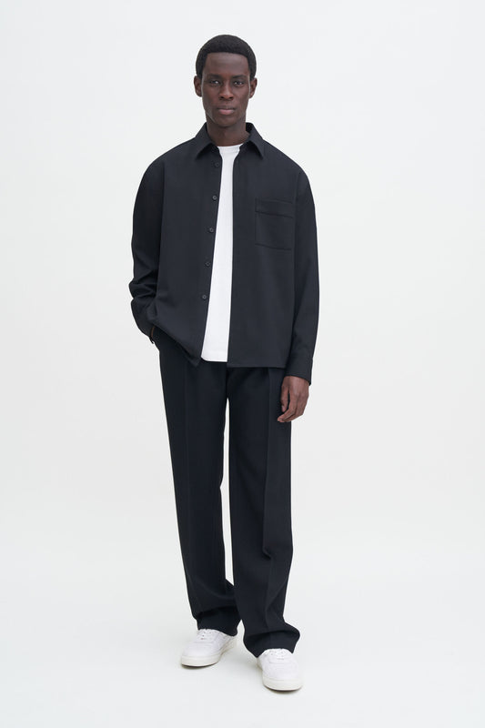 Filippa K Boxy Wool Twill Shirt 29934