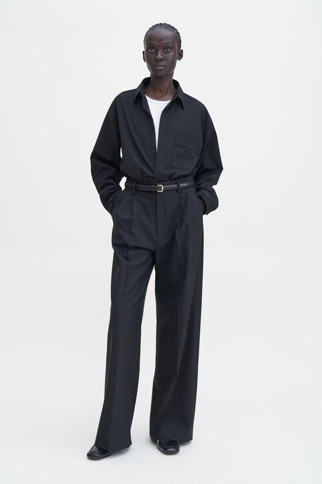 Filippa K Boxy Wool Twill Shirt 29934
