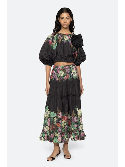 SEA NY Viktoria Bubble Cropped Top