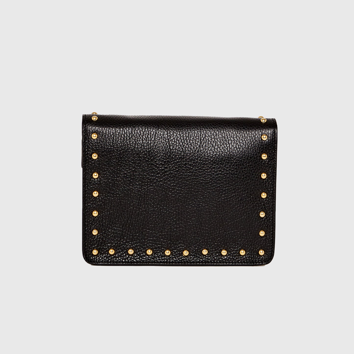 DE MARQUET Envelope Black Studs Gold