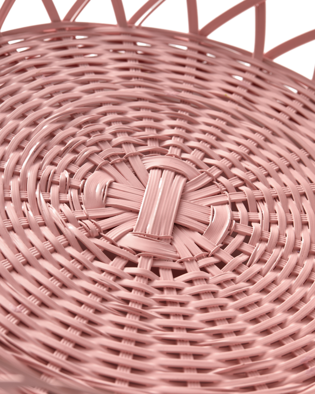 Polspotten Basket Bakkie lace pink L