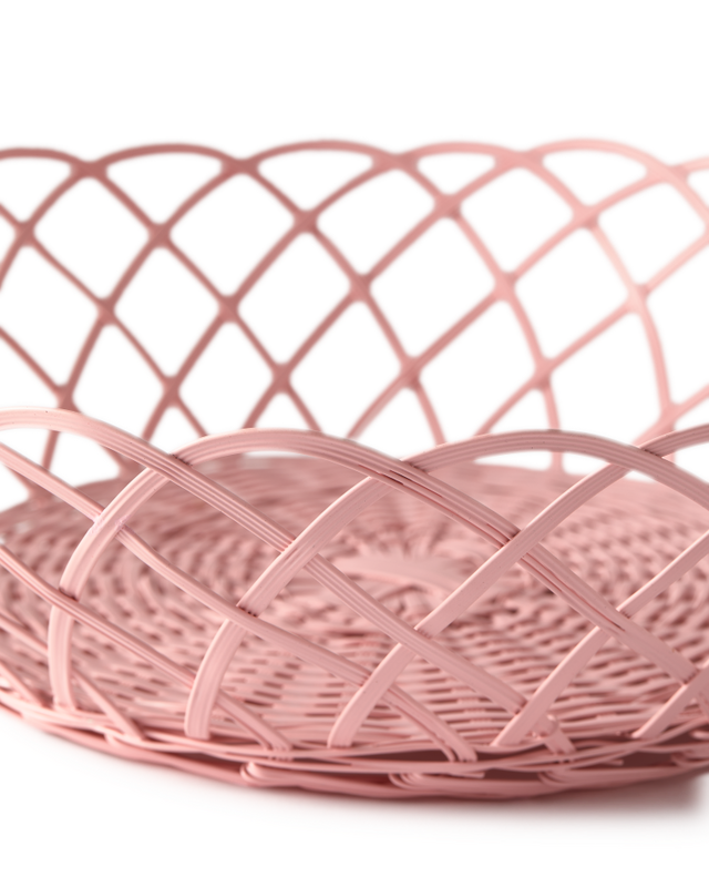Polspotten Basket Bakkie lace pink L