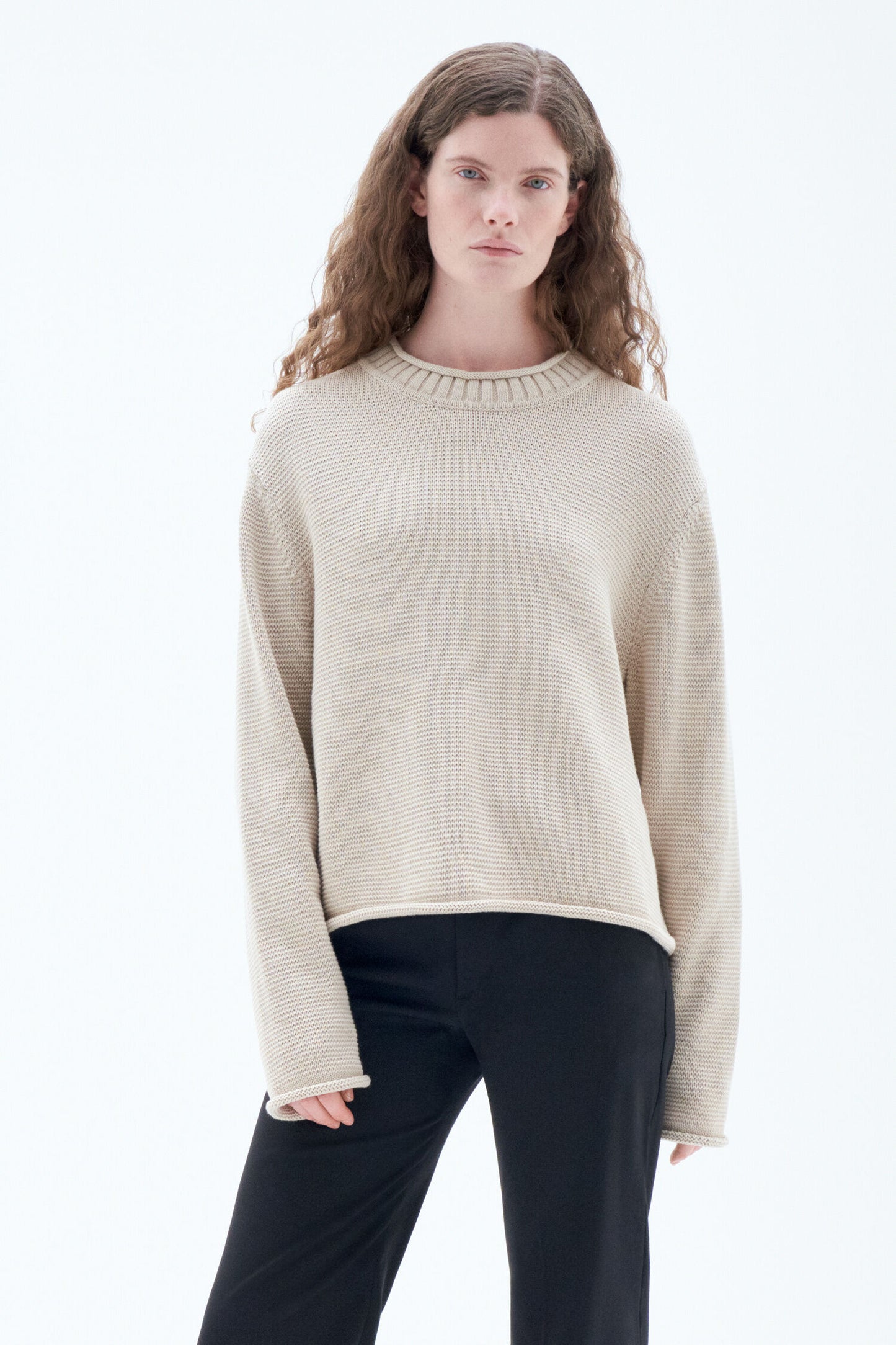 Filippa K Rolled Hem Sweater 30360