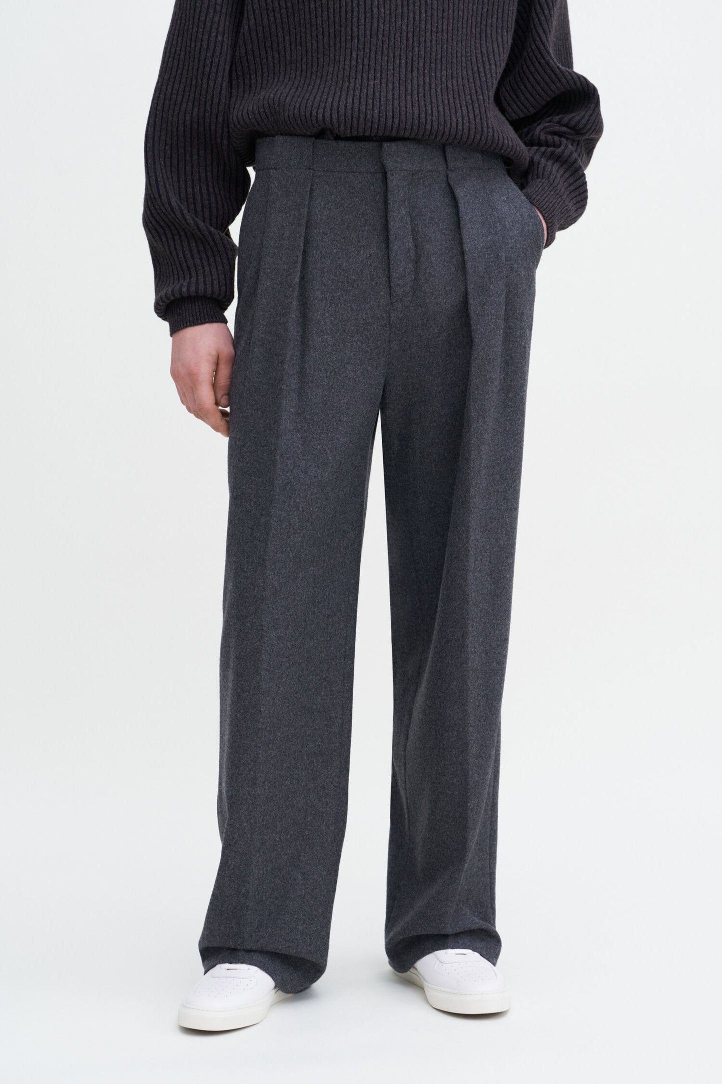 Filippa K Oversized Pleated Wool Trousers 30583