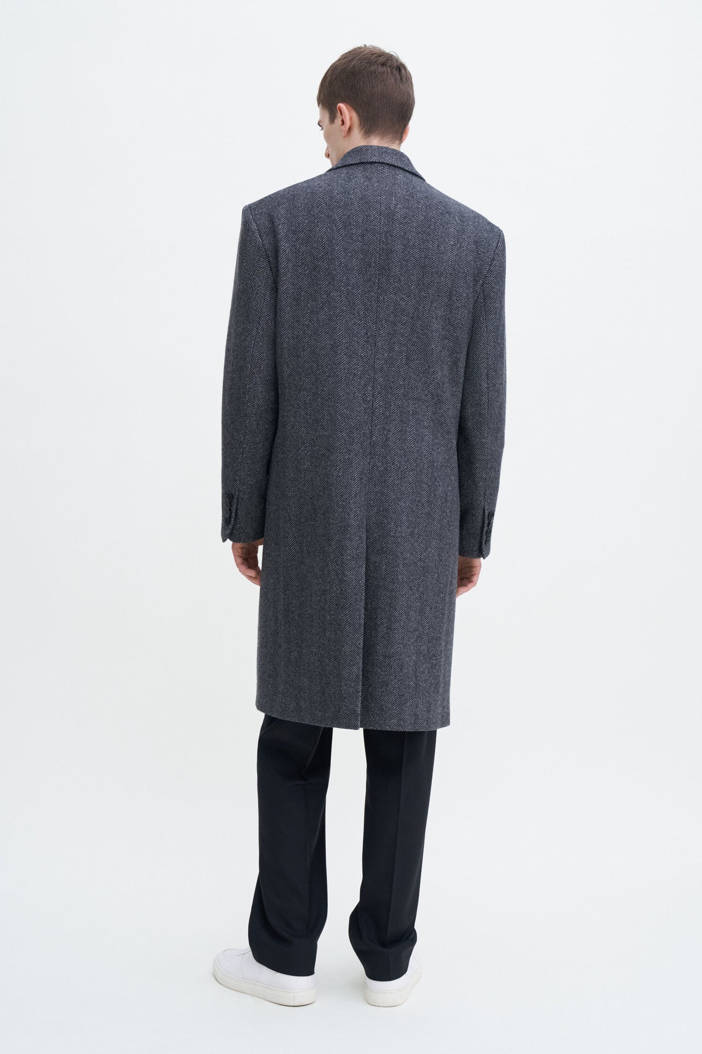 Filippa K Relaxed Wool Crombie Coat 30859