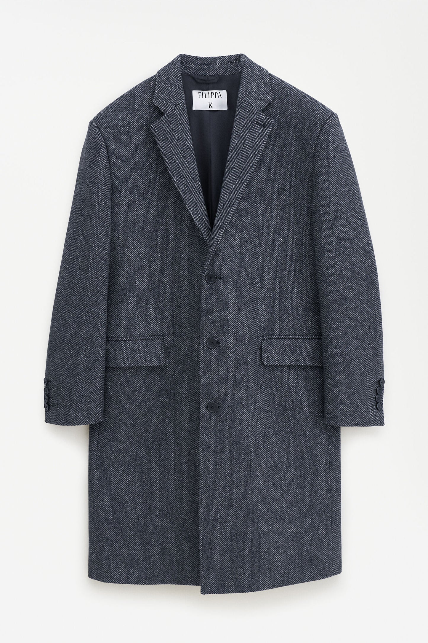 Filippa K Relaxed Wool Crombie Coat 30859