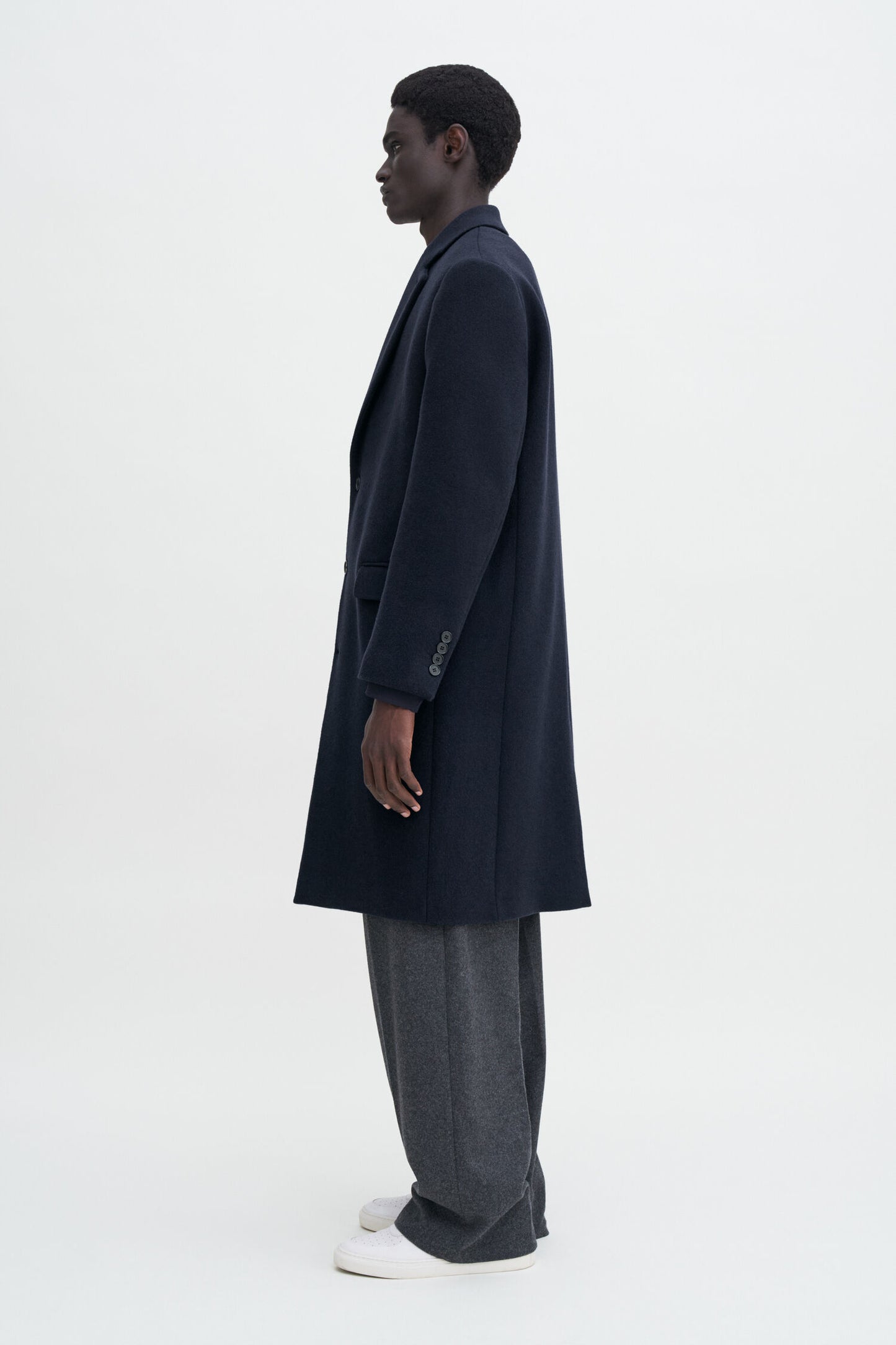 Filippa K Relaxed Wool Crombie Coat 30957