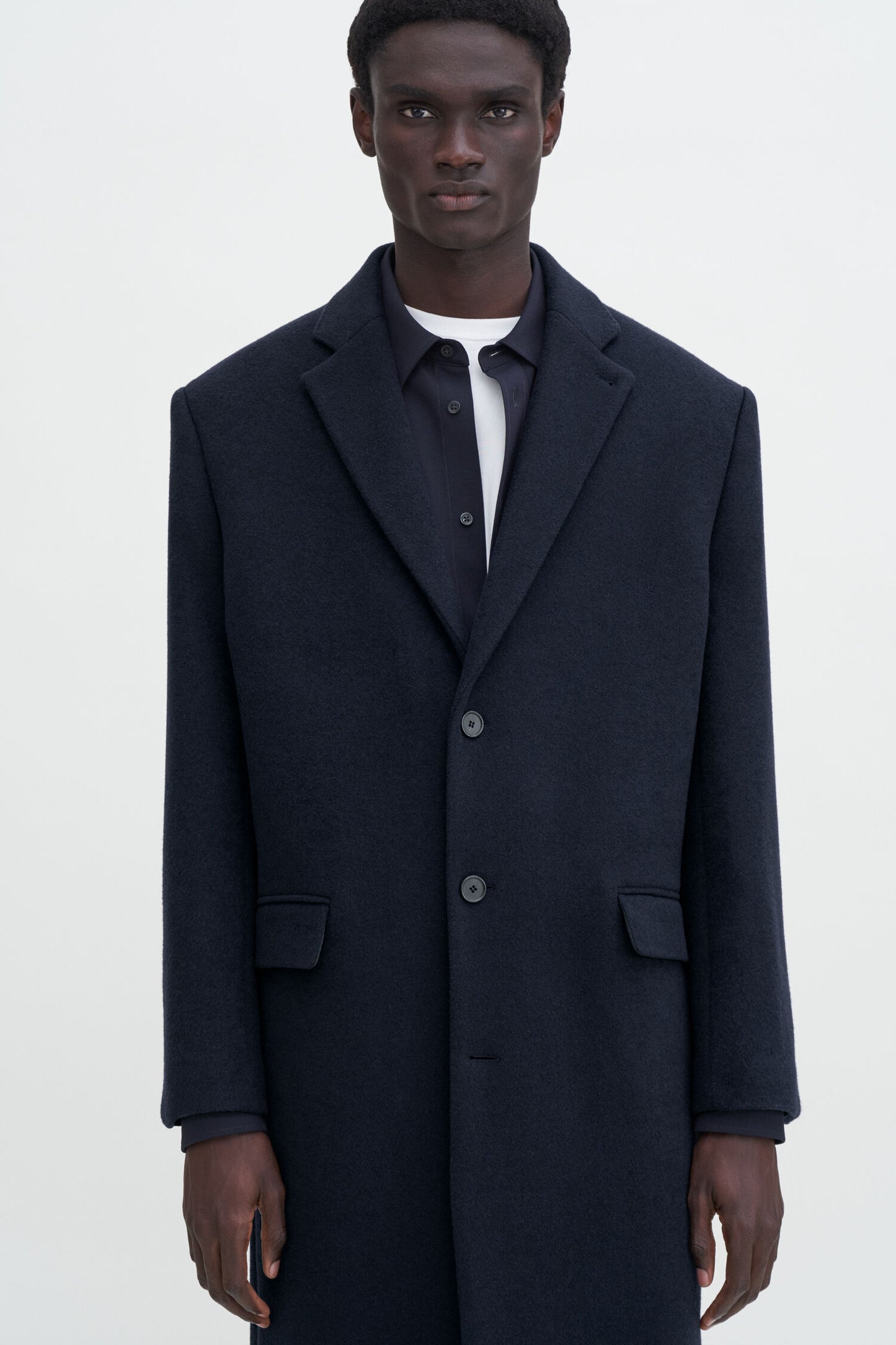 Filippa K Relaxed Wool Crombie Coat 30957