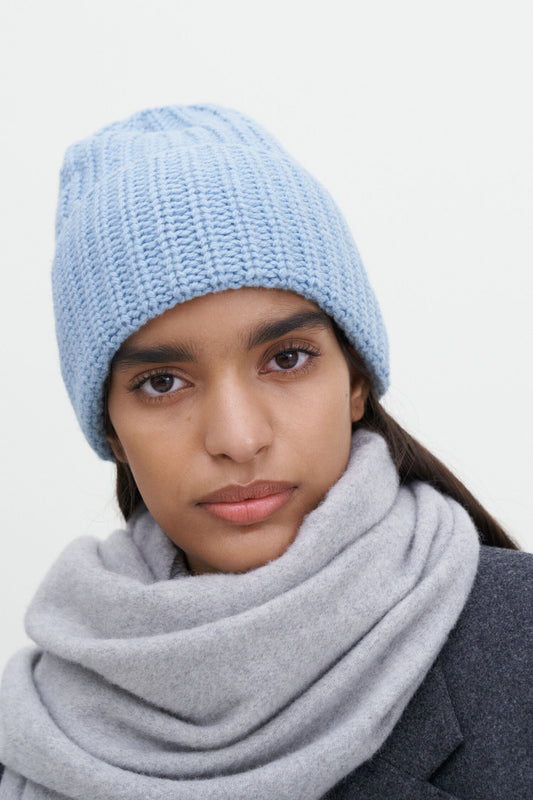 Filippa K Corinne Rib Hat Blue 30996