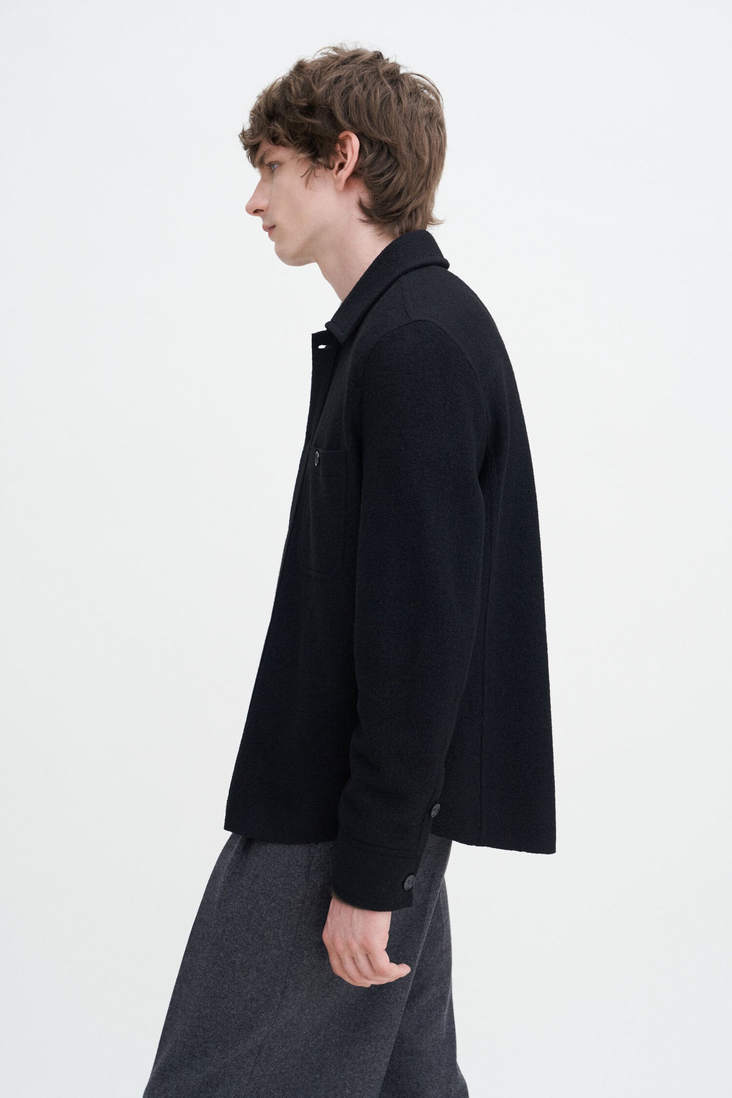 Filippa K Boiled Wool Shirt Jacket 30997