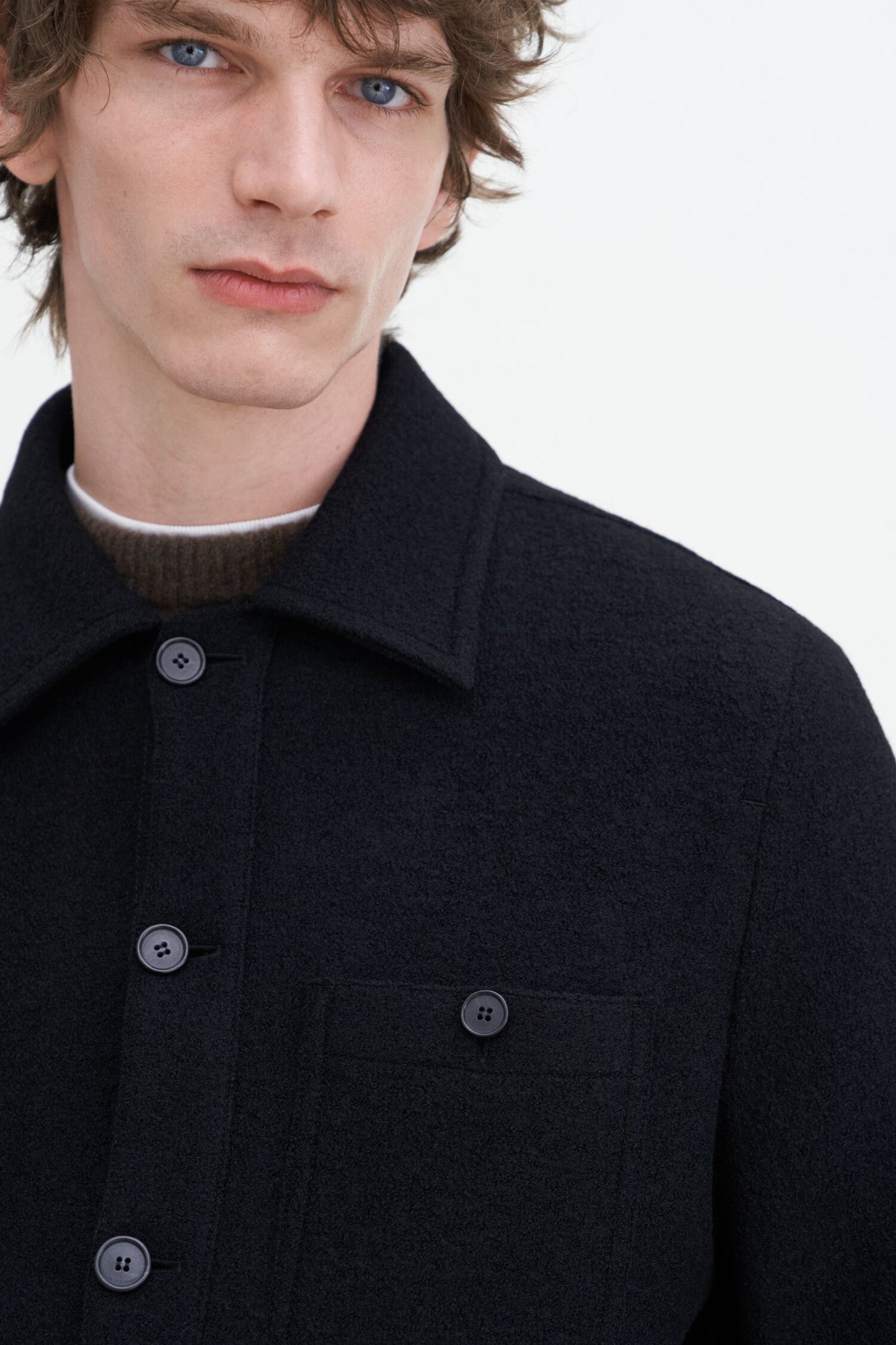 Filippa K Boiled Wool Shirt Jacket 30997