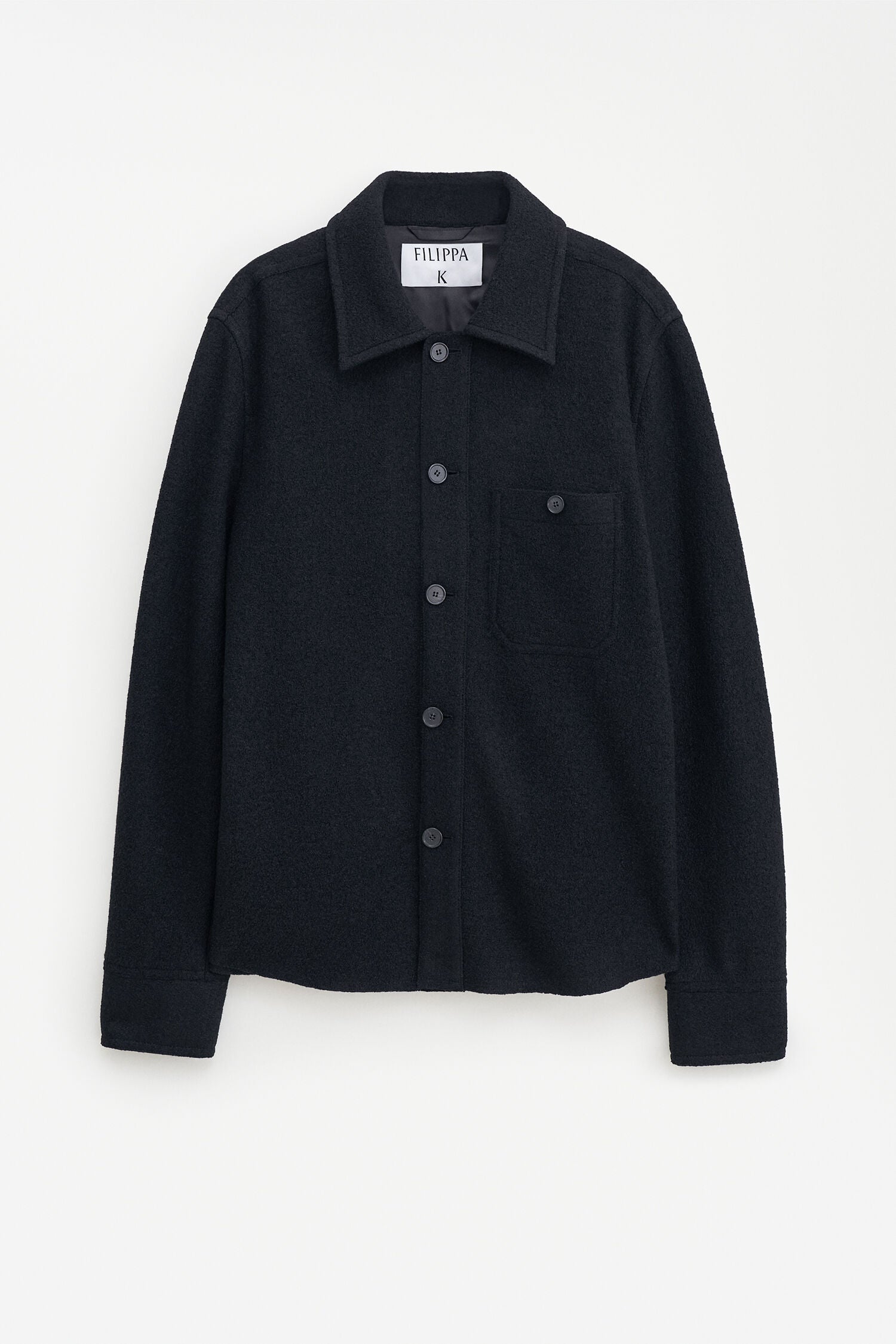 Filippa K Stretch Boiled Wool Shirt Jacket