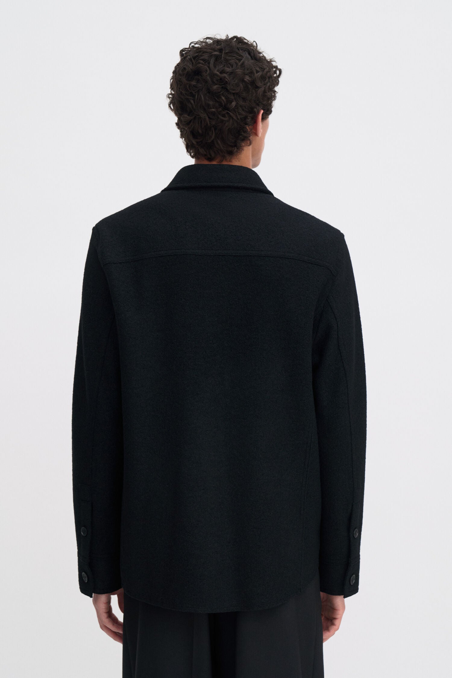 Filippa K Stretch Boiled Wool Shirt Jacket