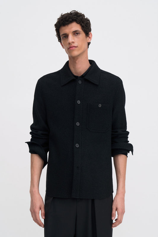 Filippa K Stretch Boiled Wool Shirt Jacket