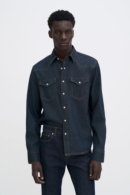 Filippa K Cotton Western Denim Shirt