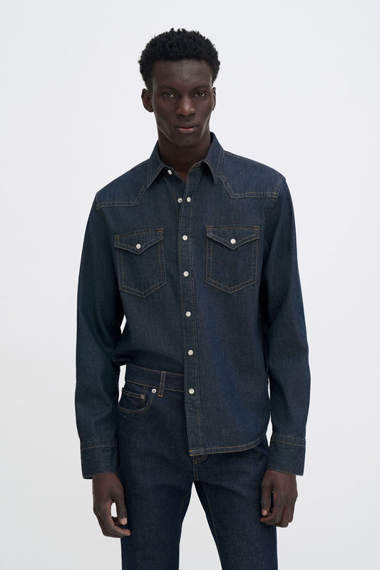 Filippa K Cotton Western Denim Shirt