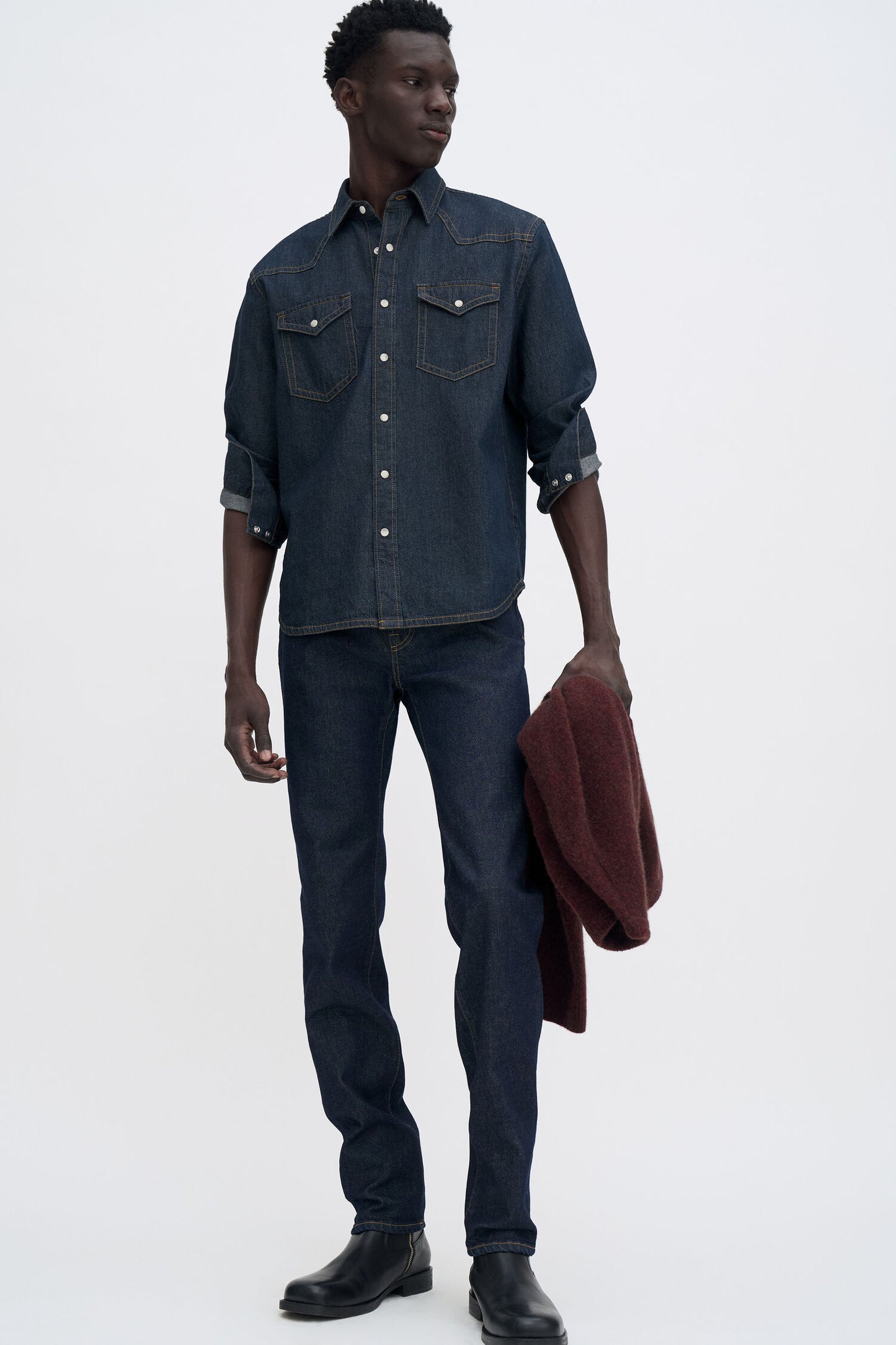 Filippa K Cotton Western Denim Shirt