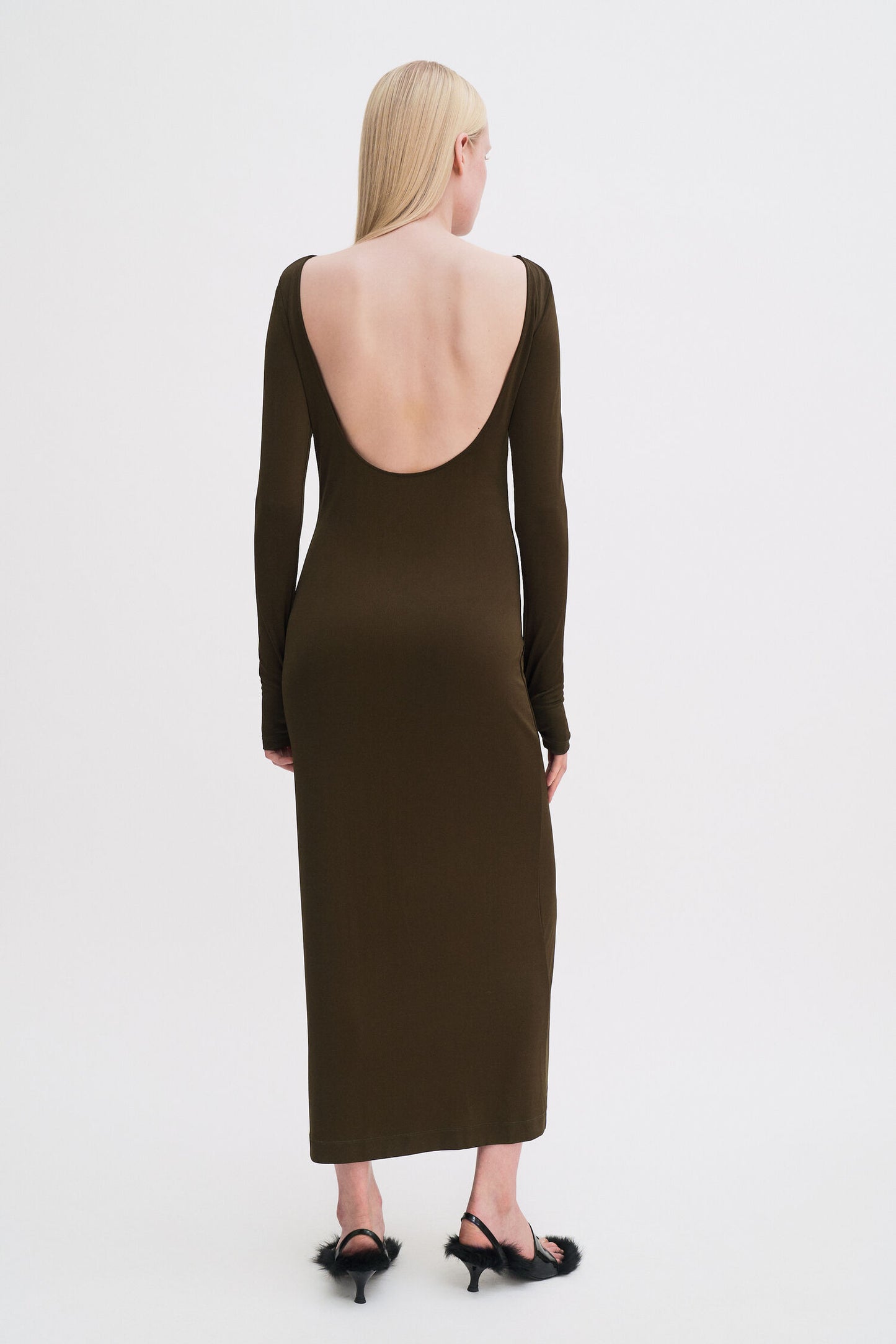 Filippa K Scooped Back Jersey Dress