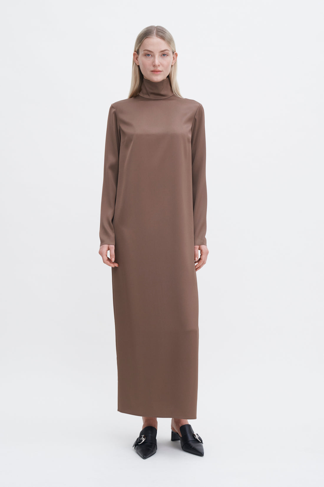Filippa K Turtleneck Satin Dress