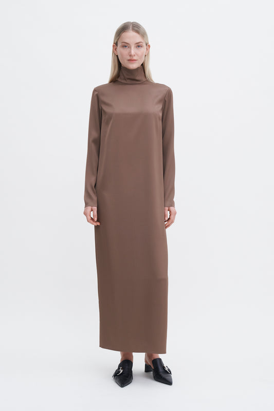 Filippa K Turtleneck Satin Dress