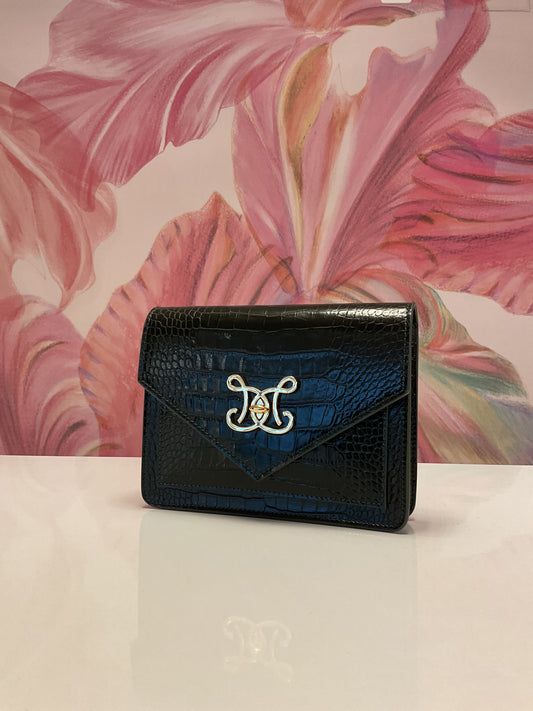 DE MARQUET Envelope Faux Croc